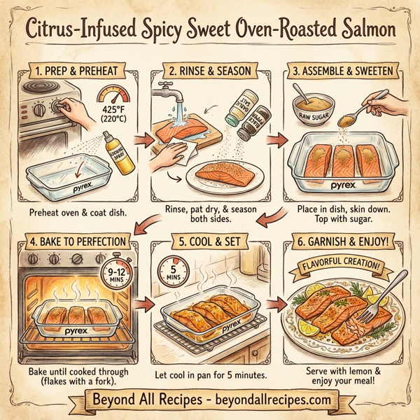 Citrus-Infused Spicy Sweet Oven-Roasted Salmon instructions