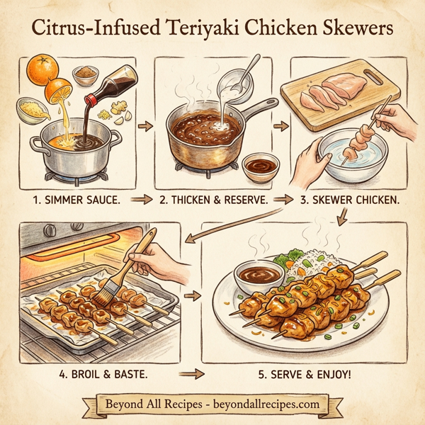 Citrus-Infused Teriyaki Chicken Skewers instructions