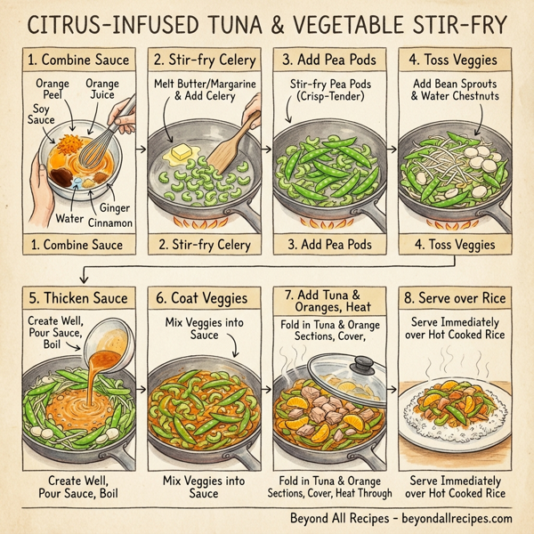 Citrus-Infused Tuna and Vegetable Stir-Fry instructions