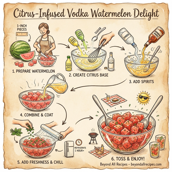 Citrus-Infused Vodka Watermelon Delight instructions