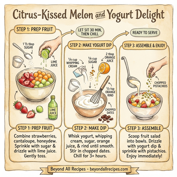 Citrus-Kissed Melon and Yogurt Delight instructions