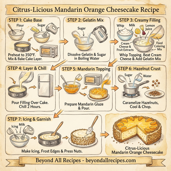 Citrus-Licious Mandarin Orange Cheesecake instructions