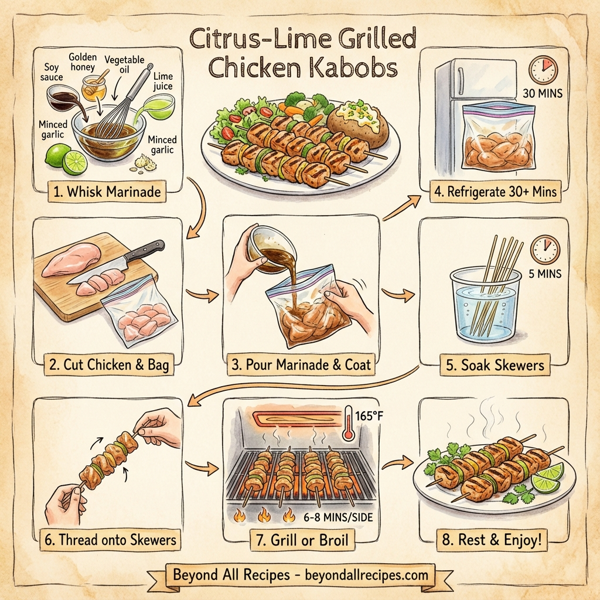 Citrus-Lime Grilled Chicken Kabobs instructions