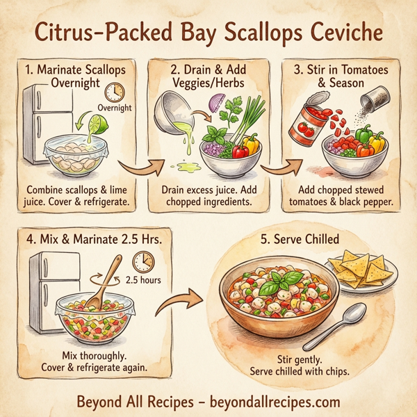 Citrus-Packed Bay Scallops Ceviche instructions