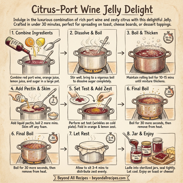 Citrus-Port Wine Jelly Delight instructions