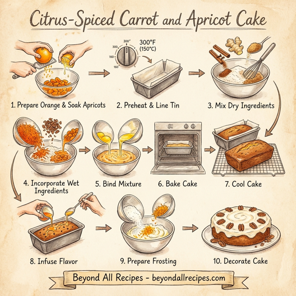 Citrus-Spiced Carrot and Apricot Cake instructions
