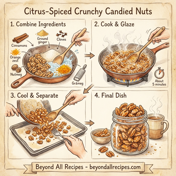 Citrus-Spiced Crunchy Candied Nuts instructions