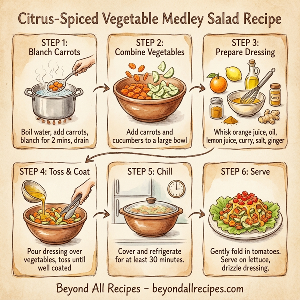 Citrus-Spiced Vegetable Medley Salad instructions