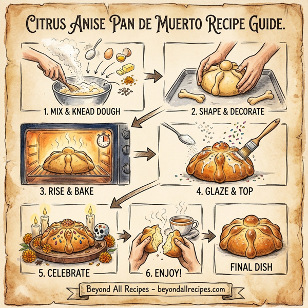 Citrus Anise Pan De Muerto instructions