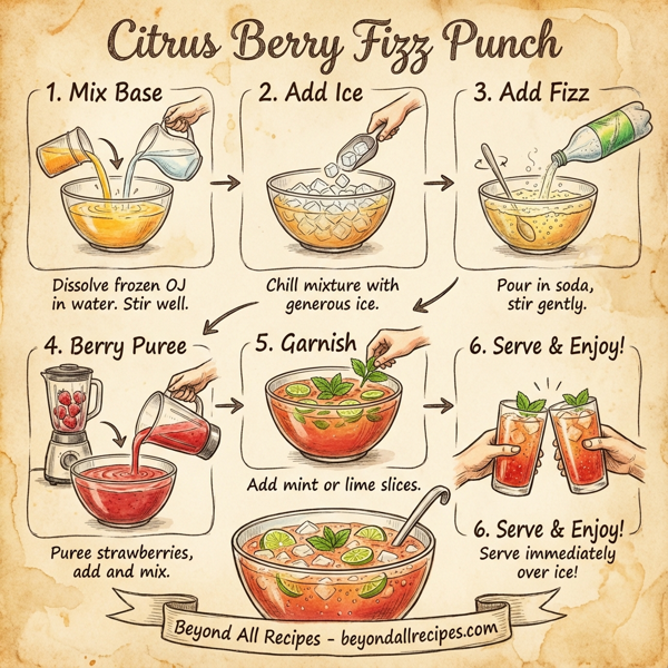Citrus Berry Fizz Punch instructions