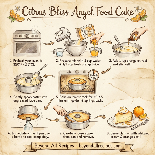 Citrus Bliss Angel Food Cake instructions