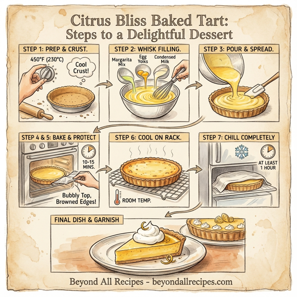 Citrus Bliss Baked Tart instructions