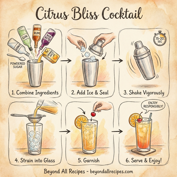 Citrus Bliss Cocktail instructions