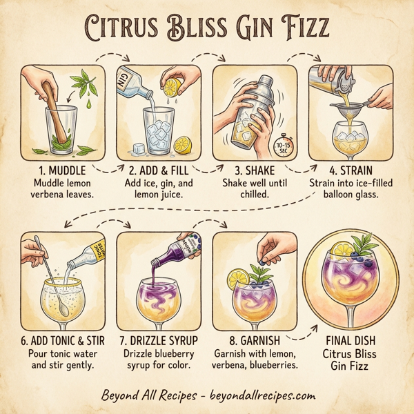 Citrus Bliss Gin Fizz instructions