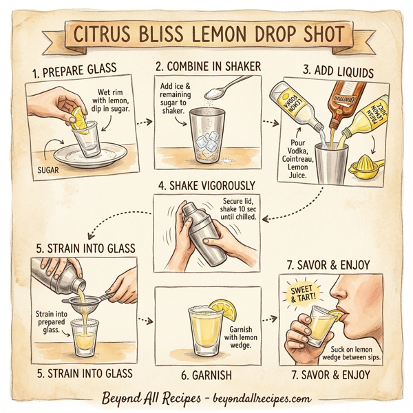 Citrus Bliss Lemon Drop Shot instructions