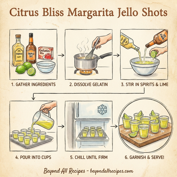 Citrus Bliss Margarita Jello Shots instructions