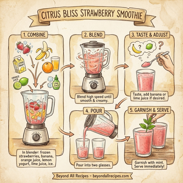 Citrus Bliss Strawberry Smoothie instructions