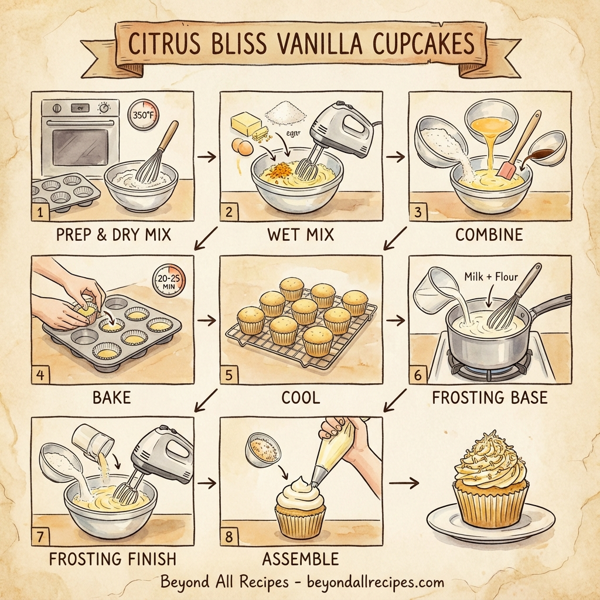 Citrus Bliss Vanilla Cupcakes instructions