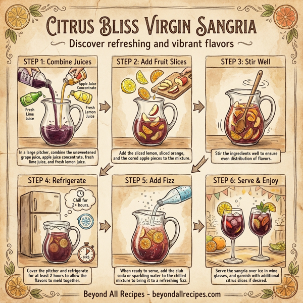 Citrus Bliss Virgin Sangria instructions