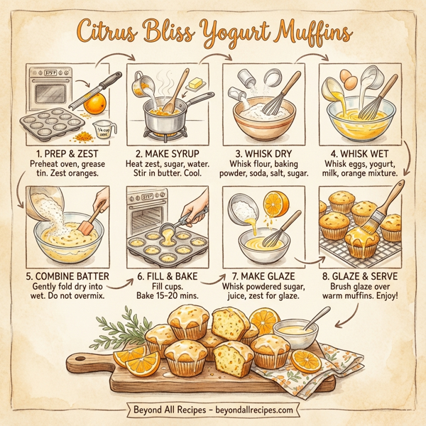 Citrus Bliss Yogurt Muffins instructions