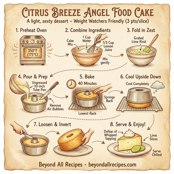 Citrus Breeze Angel Food Cake instructions