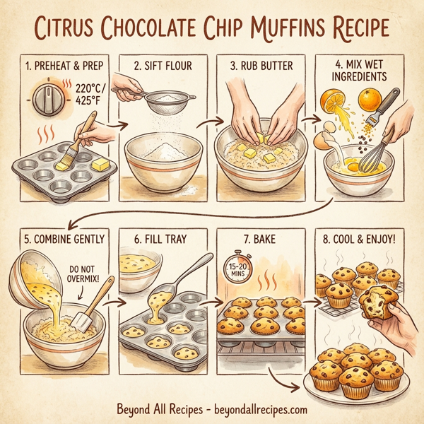 Citrus Chocolate Chip Muffins instructions