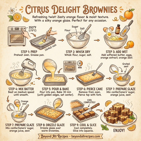 Citrus Delight Brownies instructions