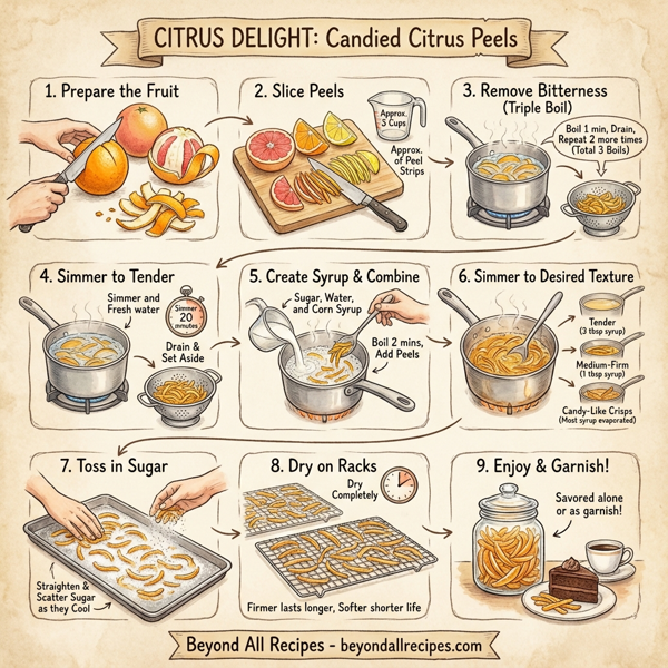 Citrus Delight: Candied Citrus Peels instructions