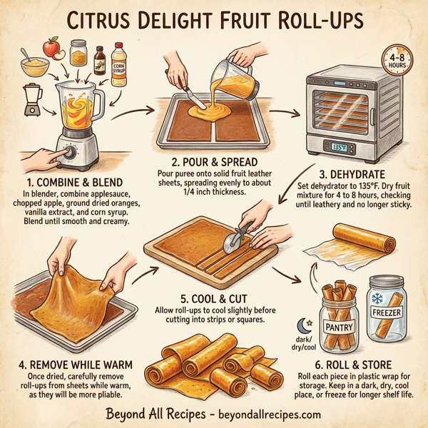 Citrus Delight Fruit Roll-Ups instructions