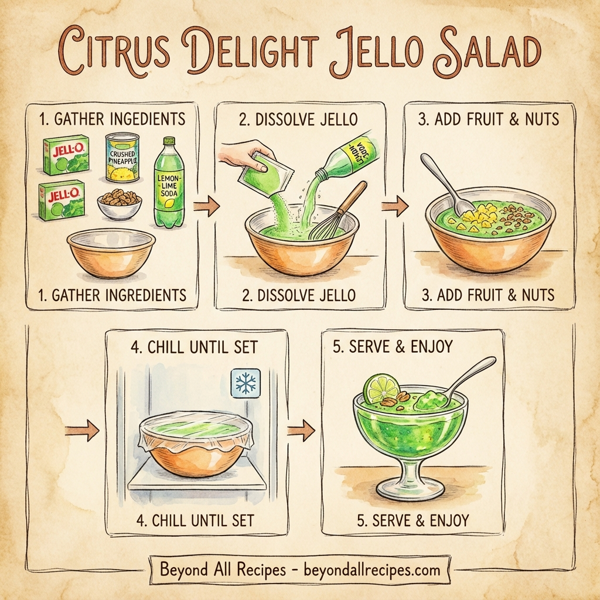 Citrus Delight Jello Salad instructions