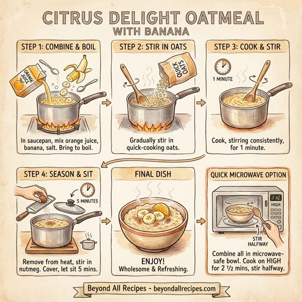 Citrus Delight Oatmeal with Banana instructions