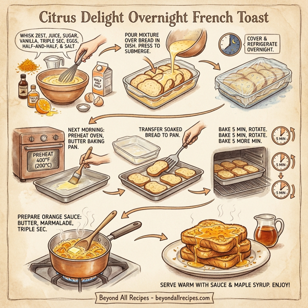 Citrus Delight Overnight French Toast instructions
