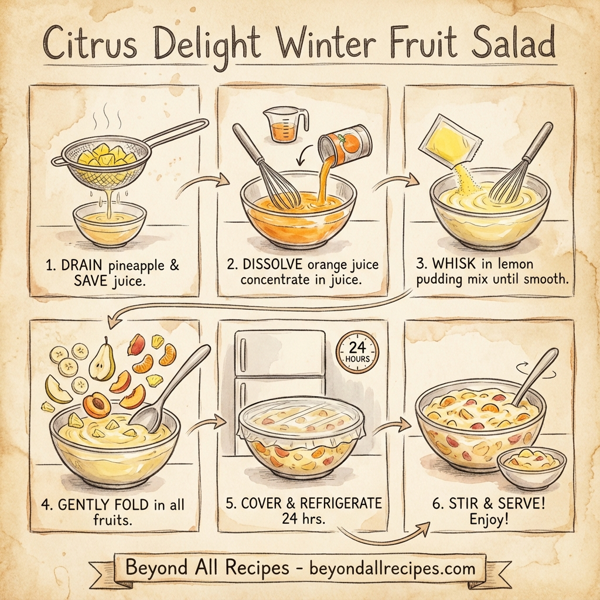 Citrus Delight Winter Fruit Salad instructions
