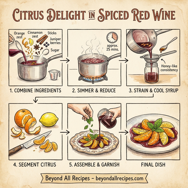 Citrus Delight in Spiced Red Wine instructions