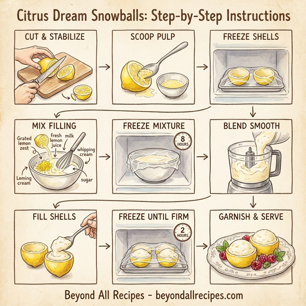 Citrus Dream Snowballs instructions