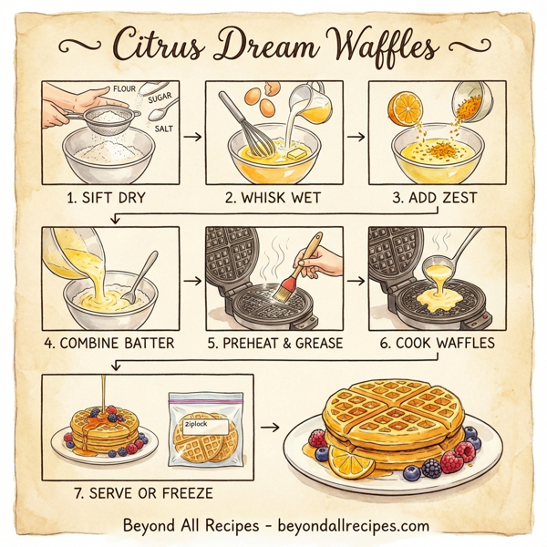 Citrus Dream Waffles instructions