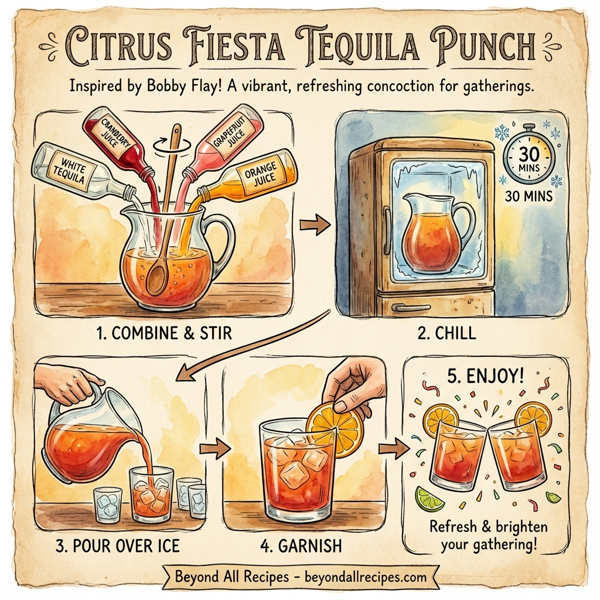 Citrus Fiesta Tequila Punch instructions
