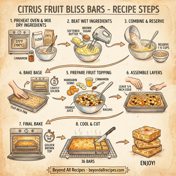 Citrus Fruit Bliss Bars instructions