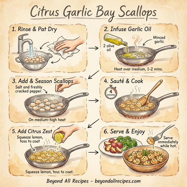 Citrus Garlic Bay Scallops instructions