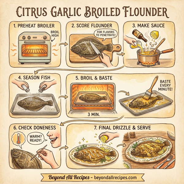Citrus Garlic Broiled Flounder instructions