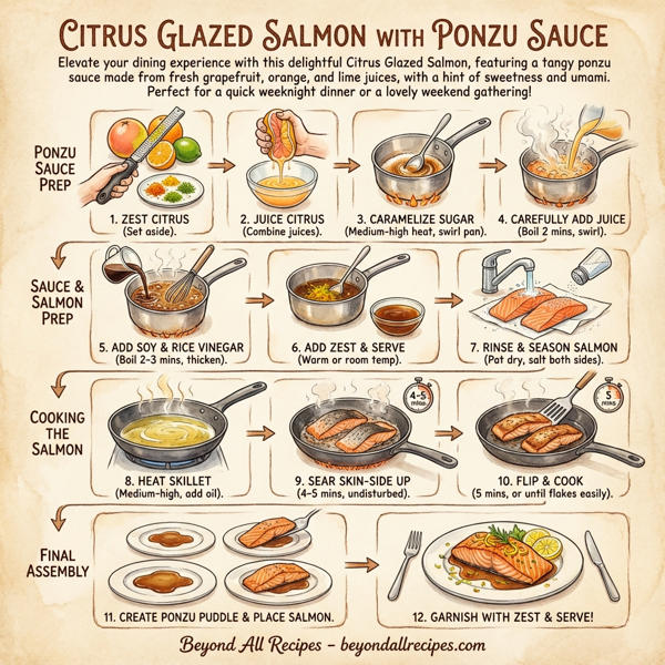Citrus Glazed Salmon with Ponzu Sauce instructions