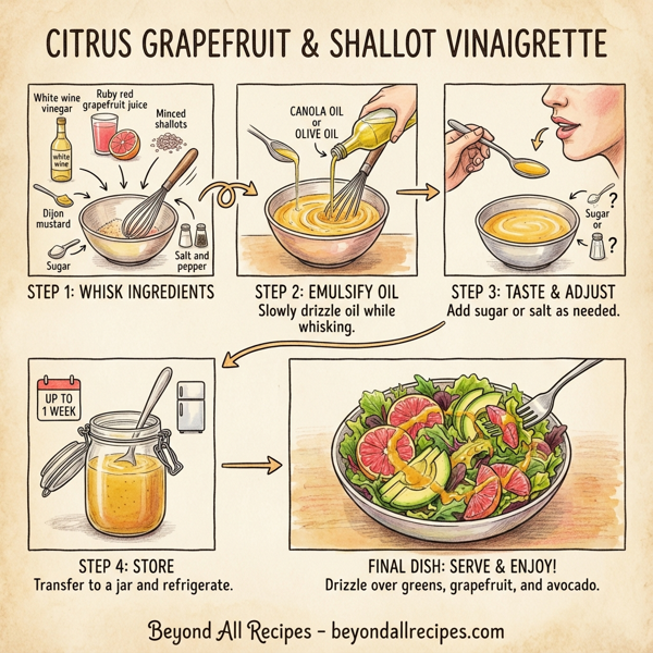 Citrus Grapefruit & Shallot Vinaigrette instructions