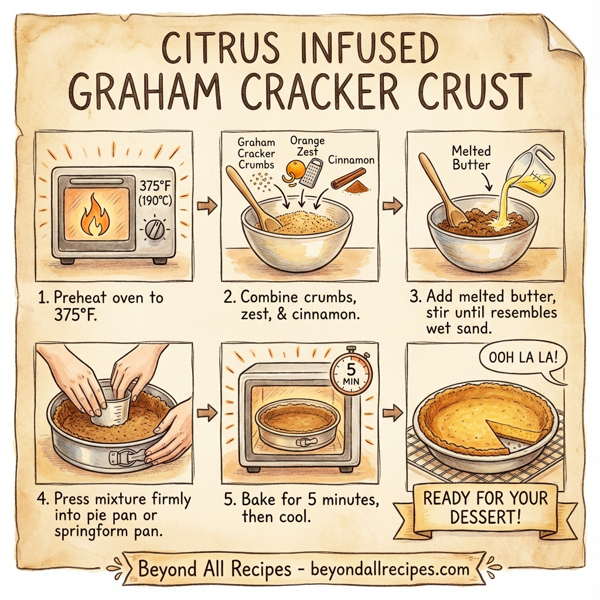 Citrus Infused Graham Cracker Crust instructions