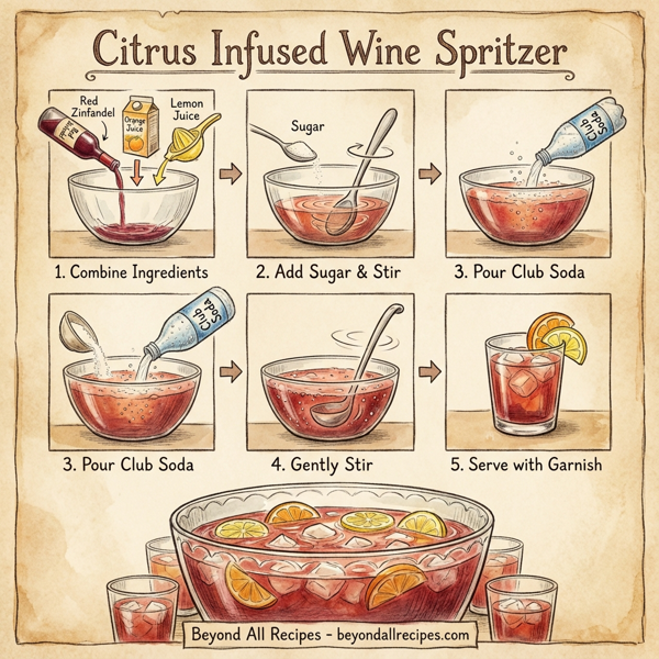 Citrus Infused Wine Spritzer instructions