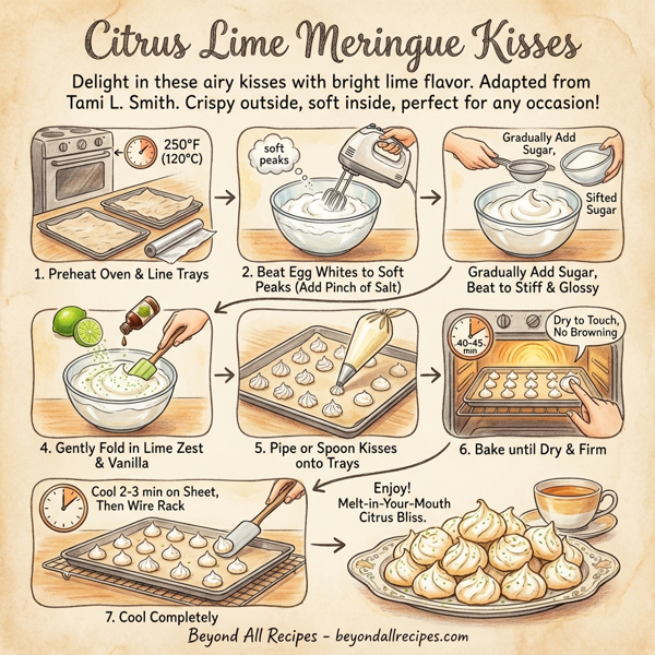 Citrus Lime Meringue Kisses instructions