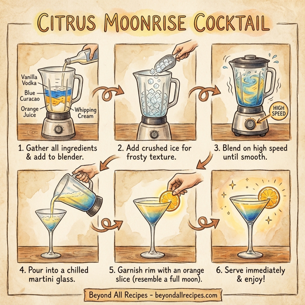 Citrus Moonrise Cocktail instructions