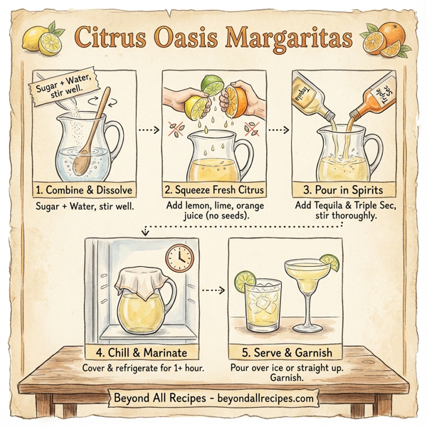 Citrus Oasis Margaritas instructions