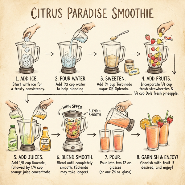 Citrus Paradise Smoothie instructions