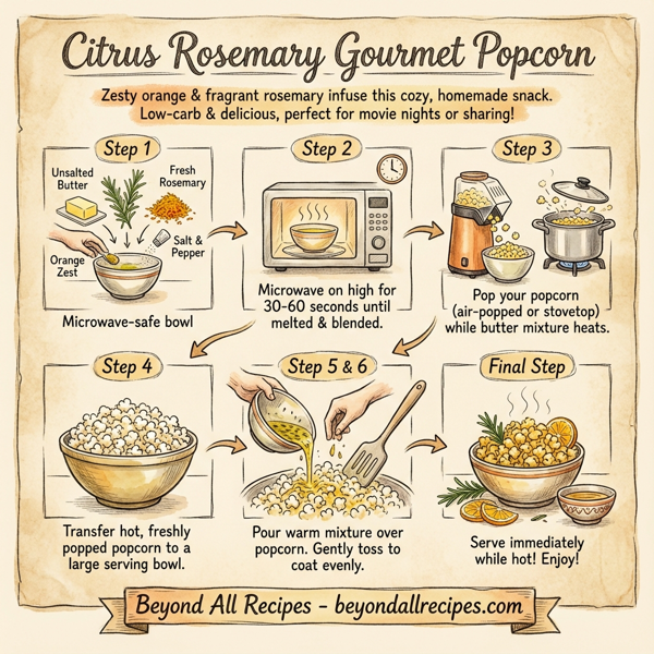 Citrus Rosemary Gourmet Popcorn instructions