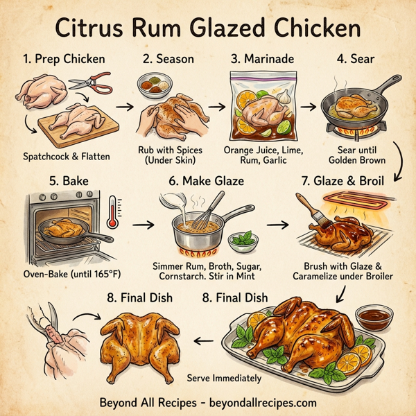 Citrus Rum Glazed Chicken instructions